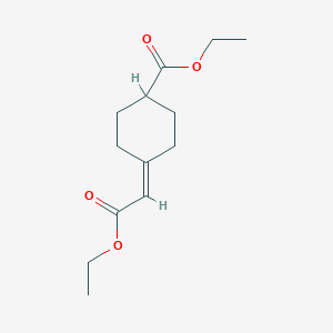 molecular formula C13H20O4 B3285754 Ethyl 4-(2-ethoxy-2-oxoethylidene)cyclohexane-1-carboxylate CAS No. 81144-09-4