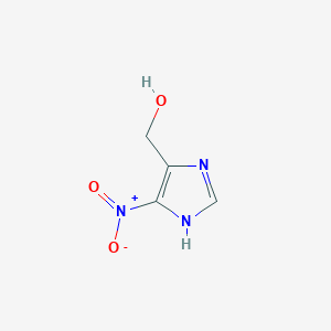 molecular formula C4H5N3O3 B3285773 (5-Nitro-1H-imidazol-4-yl)methanol CAS No. 81246-35-7