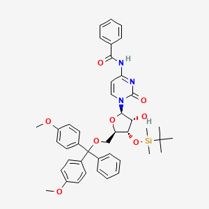 molecular formula C43H49N3O8Si B3285776 N4-Benzyl-3'-O-t-butyldiMethylsilyl-5'-O-(4,4'-diMethoxytrityl)cytidine CAS No. 81246-78-8