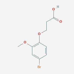 molecular formula C10H11BrO4 B3285782 3-(4-Bromo-2-methoxyphenoxy)propanoic acid CAS No. 81258-24-4
