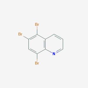 molecular formula C9H4Br3N B3285788 Quinoline, 5,6,8-tribromo- CAS No. 81278-87-7