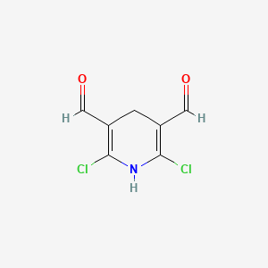 molecular formula C7H5Cl2NO2 B3285799 2,6-Dichloro-1,4-dihydropyridine-3,5-dicarbaldehyde CAS No. 81305-72-8