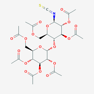 molecular formula C27H35NO17S B3285813 2,3,6,2',3',4',6'-Hepta-O-acetyl-B-D-maltosyl isothiocyanate CAS No. 81319-58-6