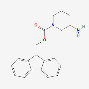 molecular formula C20H22N2O2 B3285820 (9H-Fluoren-9-yl)methyl 3-aminopiperidine-1-carboxylate CAS No. 813412-35-0