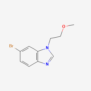 molecular formula C10H11BrN2O B3285836 6-bromo-1-(2-methoxyethyl)-1H-1,3-benzodiazole CAS No. 813449-01-3