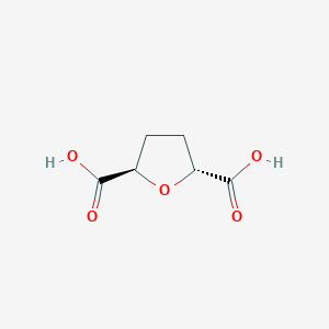 molecular formula C6H8O5 B3285848 (2R,5R)-tetrahydrofuran-2,5-dicarboxylic acid CAS No. 81370-94-7