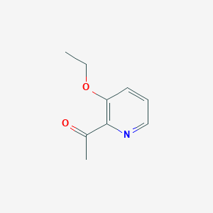 molecular formula C9H11NO2 B3285850 1-(3-Ethoxypyridin-2-yl)ethanone CAS No. 81376-88-7
