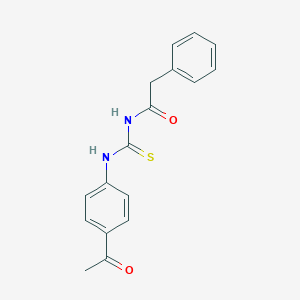 N-[(4-acetylphenyl)carbamothioyl]-2-phenylacetamide