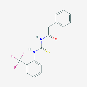 molecular formula C16H13F3N2OS B328587 N-(phenylacetyl)-N'-[2-(trifluoromethyl)phenyl]thiourea 