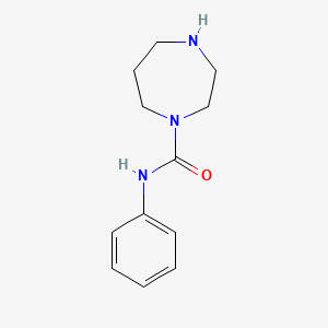 molecular formula C12H17N3O B3285886 N-phenyl-1,4-diazepane-1-carboxamide CAS No. 815650-89-6