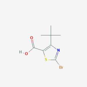 molecular formula C8H10BrNO2S B3285892 2-Bromo-4-(tert-butyl)thiazole-5-carboxylic acid CAS No. 81569-33-7