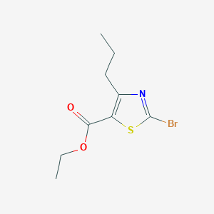 molecular formula C9H12BrNO2S B3285896 Ethyl 2-bromo-4-propylthiazole-5-carboxylate CAS No. 81569-55-3