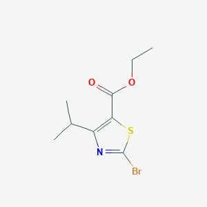 molecular formula C9H12BrNO2S B3285898 Ethyl 2-bromo-4-isopropylthiazole-5-carboxylate CAS No. 81569-58-6