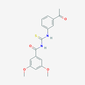 N-[(3-acetylphenyl)carbamothioyl]-3,5-dimethoxybenzamide