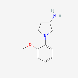 molecular formula C11H16N2O B3285926 1-(2-Methoxyphenyl)pyrrolidin-3-amine CAS No. 816468-25-4
