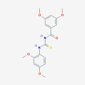 molecular formula C18H20N2O5S B328594 N-[(2,4-dimethoxyphenyl)carbamothioyl]-3,5-dimethoxybenzamide 
