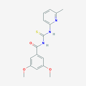 3,5-dimethoxy-N-[(6-methylpyridin-2-yl)carbamothioyl]benzamide