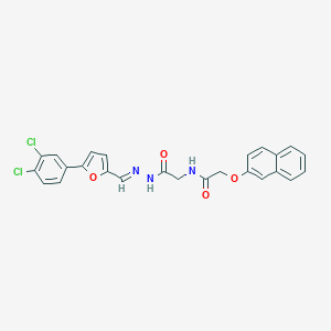 N-[2-(2-{[5-(3,4-dichlorophenyl)-2-furyl]methylene}hydrazino)-2-oxoethyl]-2-(2-naphthyloxy)acetamide