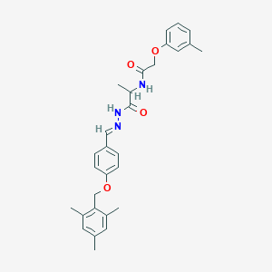 N-(2-{2-[4-(mesitylmethoxy)benzylidene]hydrazino}-1-methyl-2-oxoethyl)-2-(3-methylphenoxy)acetamide