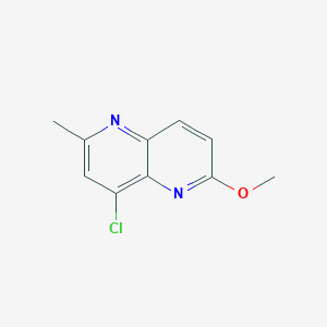 molecular formula C10H9ClN2O B3286081 4-Chloro-6-methoxy-2-methyl-1,5-naphthyridine CAS No. 81935-22-0