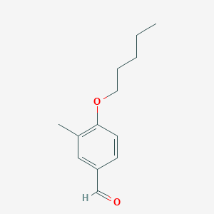 molecular formula C13H18O2 B3286132 3-Methyl-4-(pentyloxy)benzaldehyde CAS No. 820237-04-5