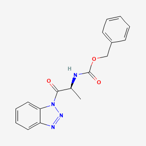 molecular formula C17H16N4O3 B3286140 N-alpha-Benzyloxycarbonyl-L-alanine (1H-benzo[d][1,2,3]triazol-1-yl) ester CAS No. 820239-42-7