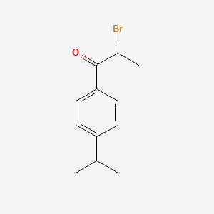 molecular formula C12H15BrO B3286161 2-Bromo-1-[4-(propan-2-yl)phenyl]propan-1-one CAS No. 820260-08-0