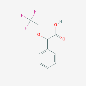 molecular formula C10H9F3O3 B3286168 2-Phenyl-2-(2,2,2-trifluoroethoxy)acetic acid CAS No. 82027-57-4