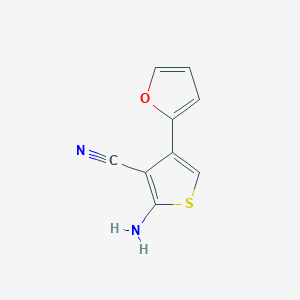 molecular formula C9H6N2OS B3286176 2-Amino-4-(2-furyl)thiophene-3-carbonitrile CAS No. 82039-31-4