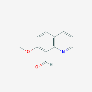 molecular formula C11H9NO2 B3286179 7-Methoxyquinoline-8-carbaldehyde CAS No. 82060-67-1