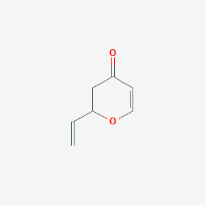 molecular formula C7H8O2 B3286189 2-Vinyl-2H-pyran-4(3H)-one CAS No. 82093-20-7