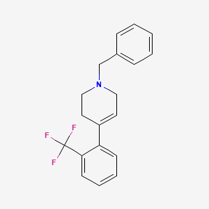 molecular formula C19H18F3N B3286216 1-Benzyl-4-(2-(trifluoromethyl)phenyl)-1,2,3,6-tetrahydropyridine CAS No. 821768-10-9