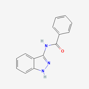 molecular formula C14H11N3O B3286257 N-(1H-吲唑-3-基)苯甲酰胺 CAS No. 82215-92-7