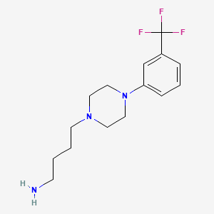 B3286260 4-{4-[3-(Trifluoromethyl)phenyl]piperazin-1-yl}butan-1-amine CAS No. 82278-36-2