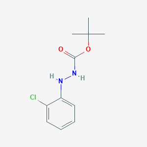 molecular formula C11H15ClN2O2 B3286272 Tert-butyl 2-(2-chlorophenyl)hydrazinecarboxylate CAS No. 823188-36-9