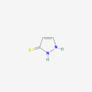 molecular formula C3H4N2S B3286289 1,2-二氢吡唑-3-硫酮 CAS No. 82358-00-7