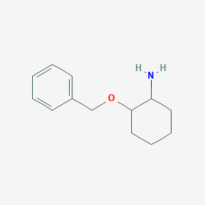 molecular formula C13H19NO B3286364 2-Phenylmethoxycyclohexan-1-amine CAS No. 825601-24-9