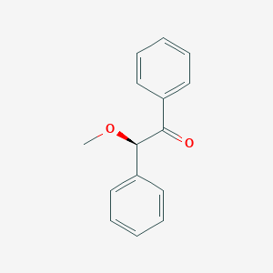 molecular formula C15H14O2 B3286389 Ethanone, 2-methoxy-1,2-diphenyl-, (2R)- CAS No. 82572-28-9