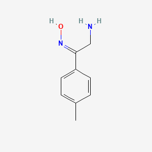 molecular formula C9H12N2O B3286397 2-Amino-1-P-tolyl-ethanone oxime CAS No. 82585-32-8