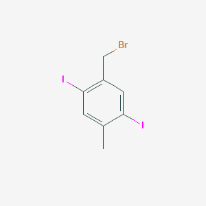 1-(Bromomethyl)-2,5-diiodo-4-methylbenzene