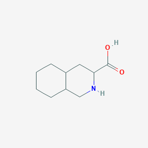 molecular formula C10H17NO2 B3286447 Decahydroisoquinoline-3-carboxylic acid CAS No. 82717-30-4