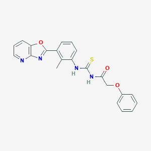 N-(2-methyl-3-[1,3]oxazolo[4,5-b]pyridin-2-ylphenyl)-N'-(phenoxyacetyl)thiourea