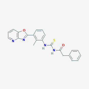N-(2-methyl-3-[1,3]oxazolo[4,5-b]pyridin-2-ylphenyl)-N'-(phenylacetyl)thiourea