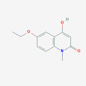 molecular formula C12H13NO3 B3286562 6-Ethoxy-4-hydroxy-1-methylquinolin-2(1H)-one CAS No. 83013-77-8