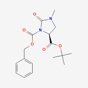 (4S)-3-Benzyloxycarbonyl-1-methyl-2-oxoimidazolidine-4-carboxylic acid tert-butyl ester