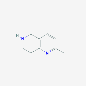 molecular formula C9H12N2 B3286575 2-甲基-5,6,7,8-四氢-1,6-萘啶 CAS No. 83081-93-0