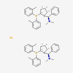 molecular formula C56H58FeN2P2 B3286598 Mandyphos SL-M012-1 CAS No. 831226-37-0