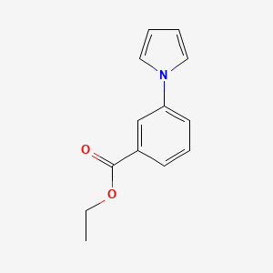 molecular formula C13H13NO2 B3286607 1-(3-Ethoxycarbonylphenyl)pyrrole CAS No. 83140-93-6