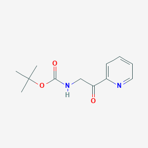 molecular formula C12H16N2O3 B3286626 Carbamic acid, [2-oxo-2-(2-pyridinyl)ethyl]-, 1,1-dimethylethyl ester CAS No. 832077-44-8