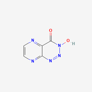 molecular formula C5H3N5O2 B3286646 3-Hydroxypyrazino[2,3-d][1,2,3]triazin-4(3H)-one CAS No. 832127-76-1